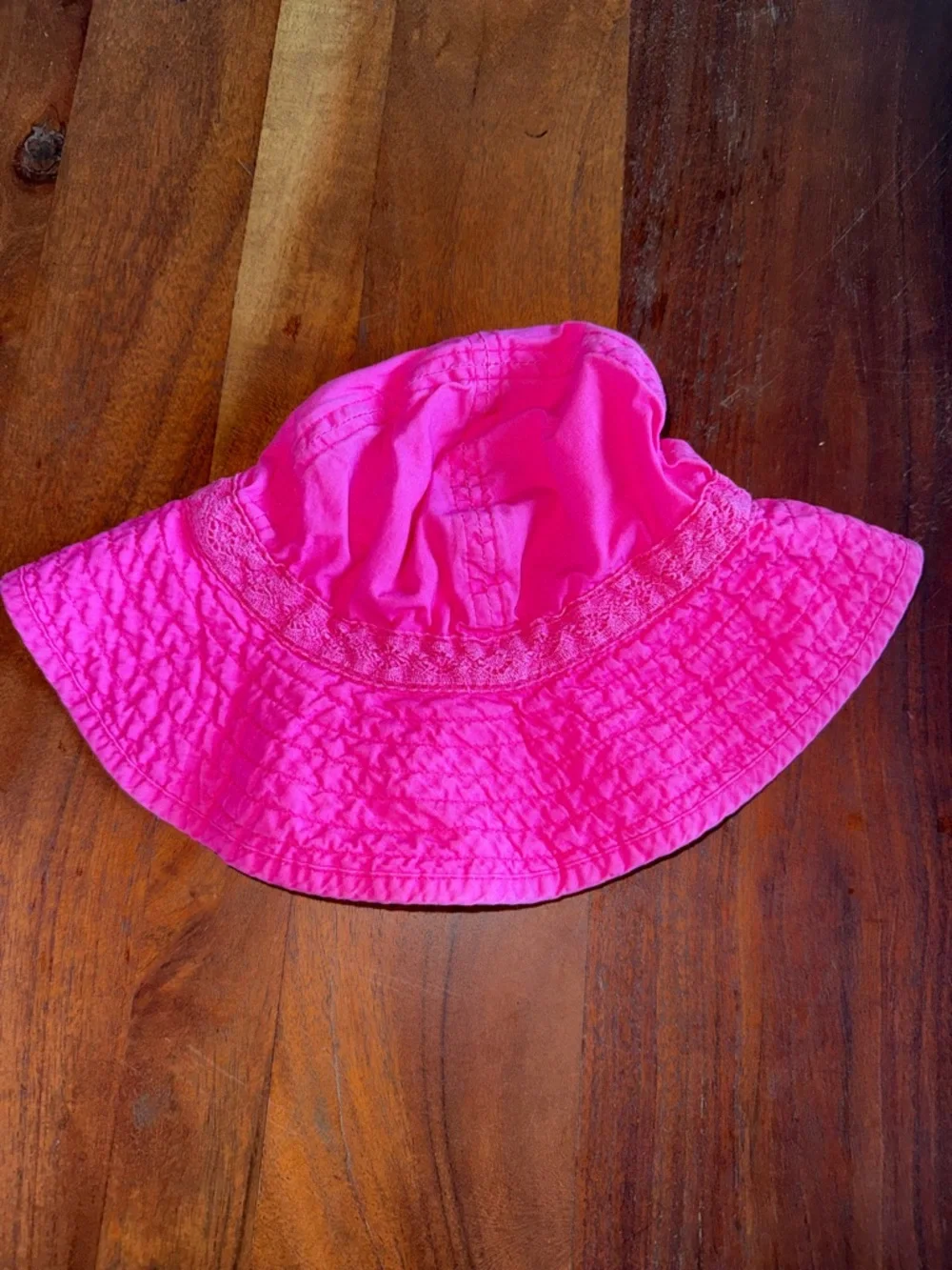 Old Navy Bright Pink Girls Bucket Sun Hat
